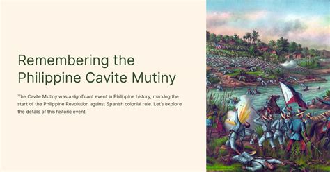 Cavite Mutiny：西班牙殖民統治時期的菲律賓民族主義之萌芽