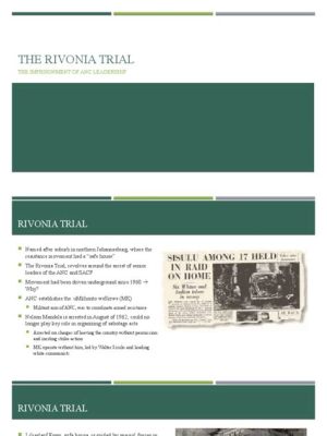  The Rivonia Trial: A Defining Moment in South Africa's Struggle for Freedom